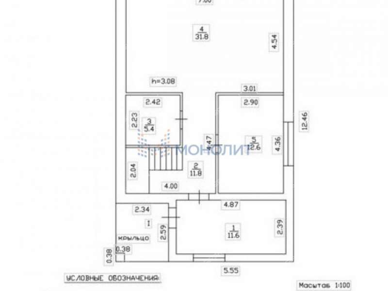 коттедж на улице Полевая городской округ Бор