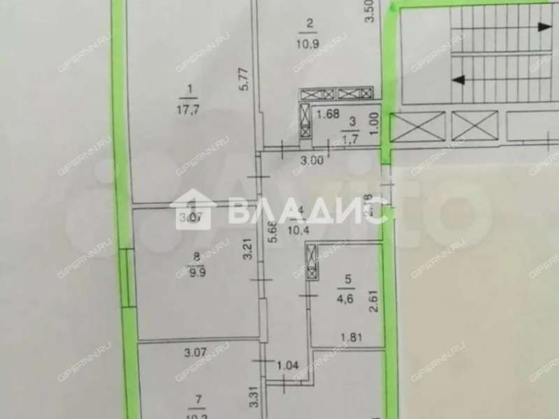 четырёхкомнатная квартира на улице Романтиков дом 1