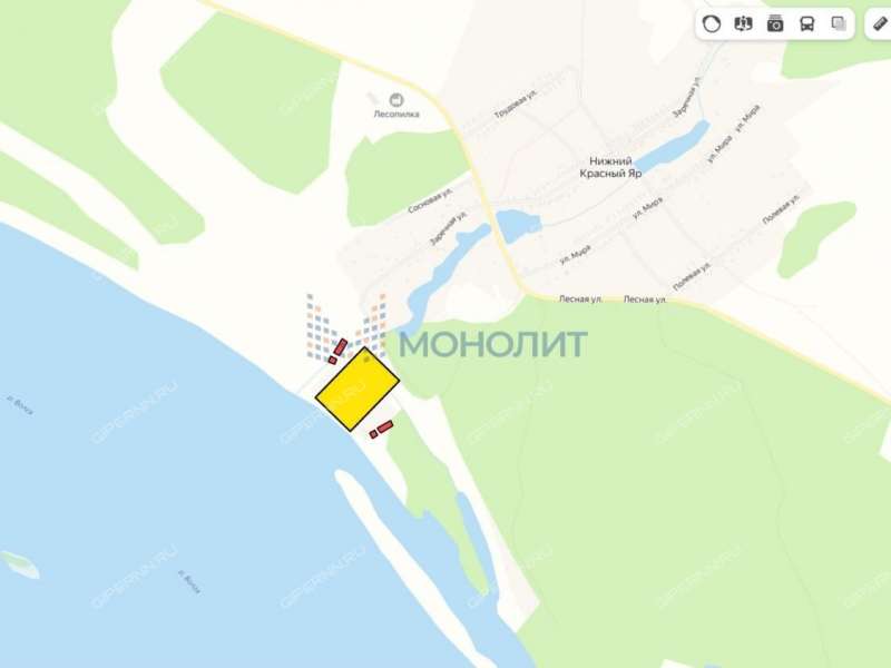 земельный участок под коммерческое использование в Лысковском районе Нижегородской области