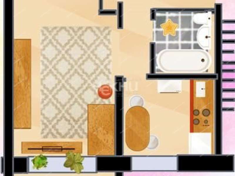 однокомнатная квартира на улице Горького дом 33 город Балахна