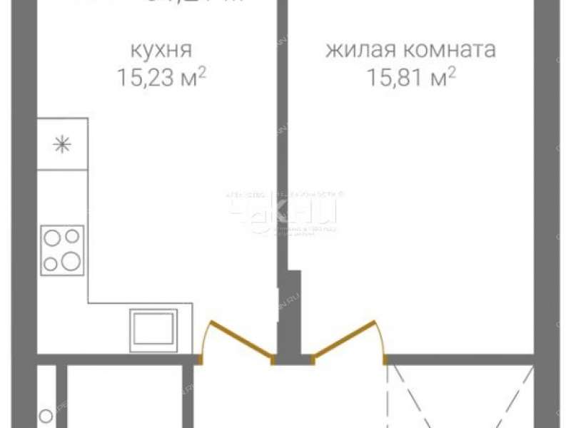 однокомнатная квартира на 2-й Оранжерейной улице дом 1