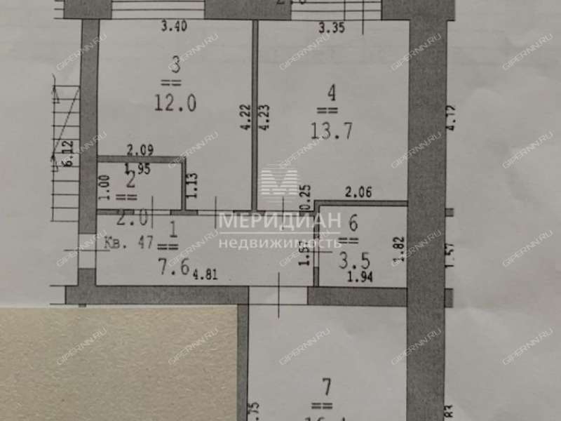 двухкомнатная квартира на улице Свердлова дом 1 город Богородск