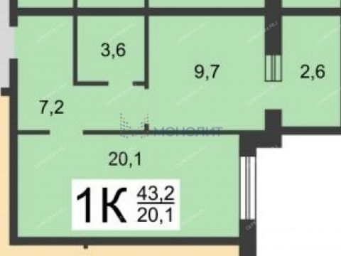 1-komnatnaya-ul-rodionova-d-195 фото