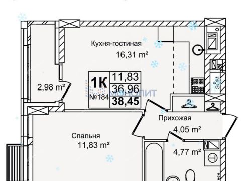 1-komnatnaya-ul-krasnyh-zor-23d фото