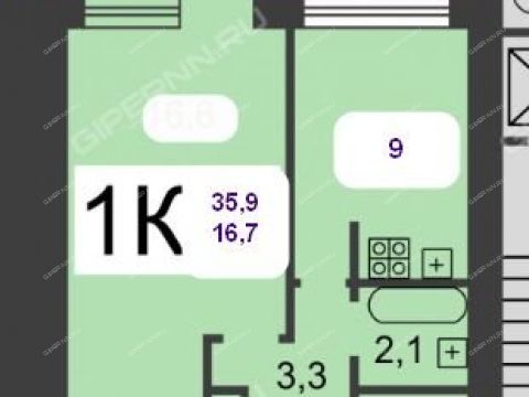 1-komnatnaya-prosp-lenina-d-104 фото