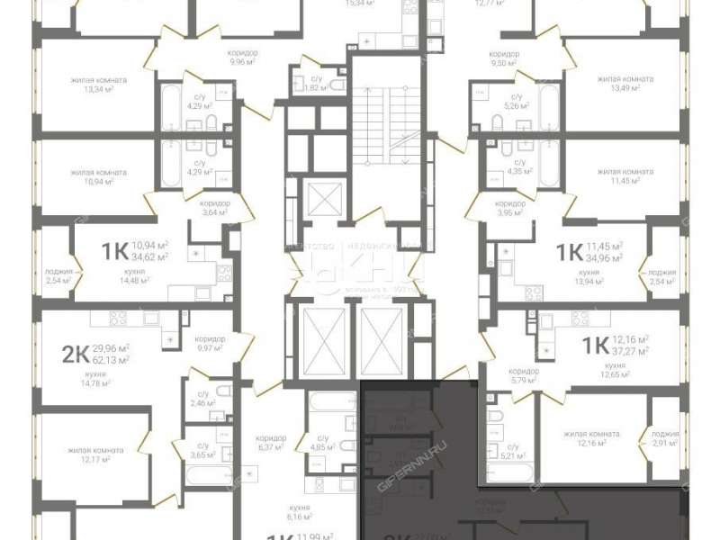 двухкомнатная квартира на Казанском шоссе