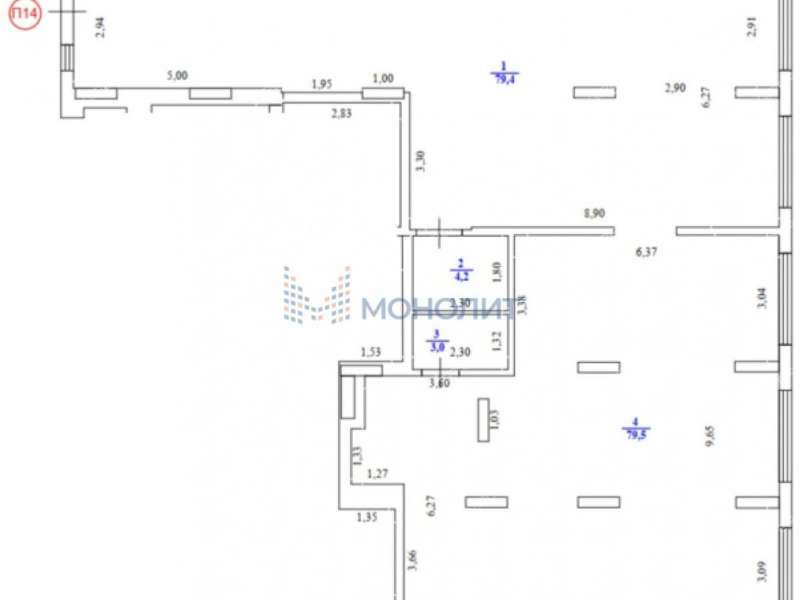 помещение под офис, торговую площадь на Магаданской улице