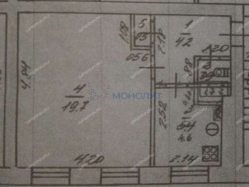 однокомнатная квартира на Верхней улице дом 9А