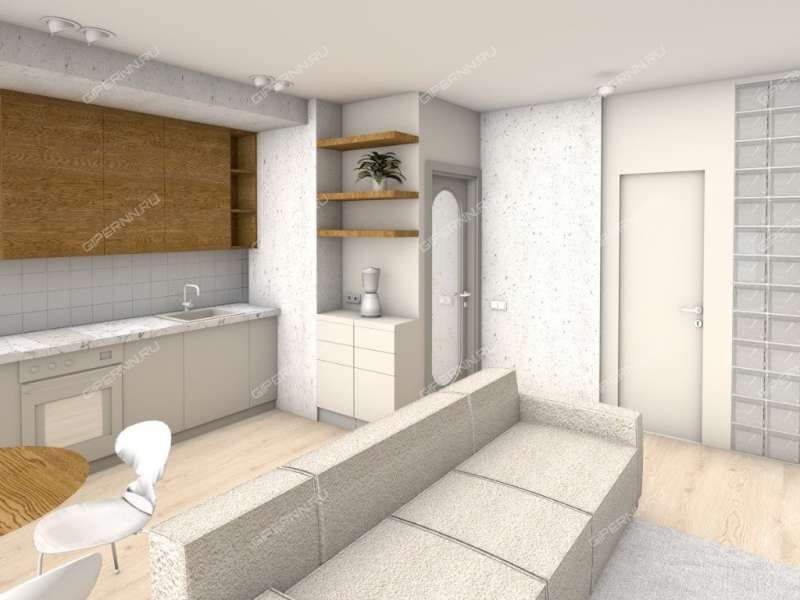 однокомнатная квартира на 2-й Оранжерейной улице дом 4А к2