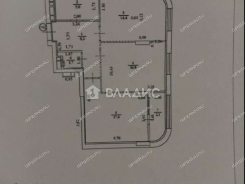 двухкомнатная квартира на улице Максима Горького дом 24