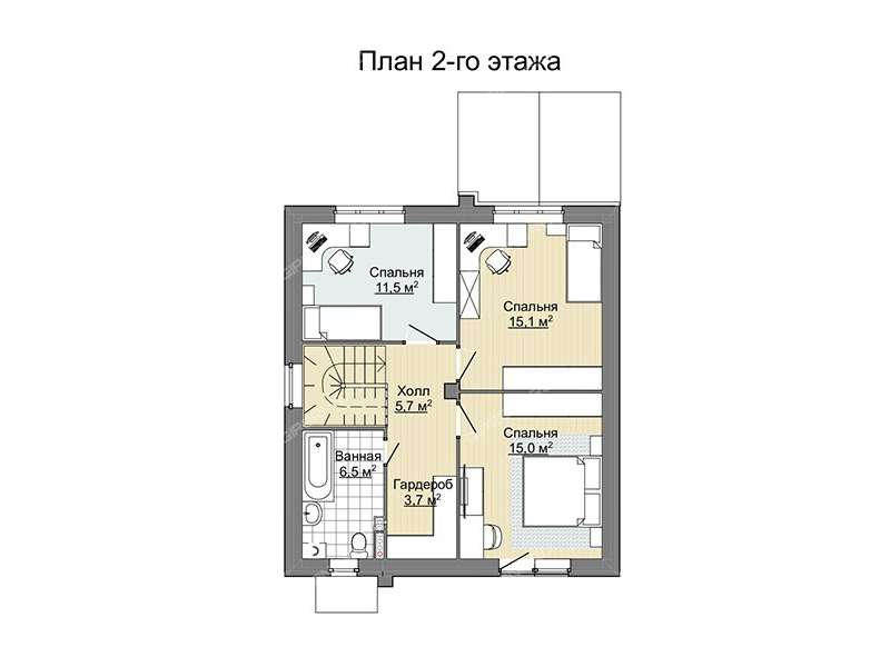 дом на 4-й Цветочной улице деревня Крутая