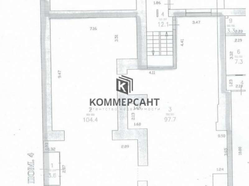 помещение под торговую площадь на улице Веденяпина