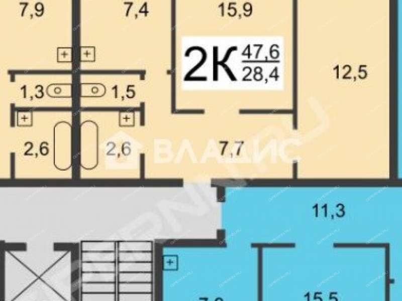 двухкомнатная квартира на Агрономической улице дом 136