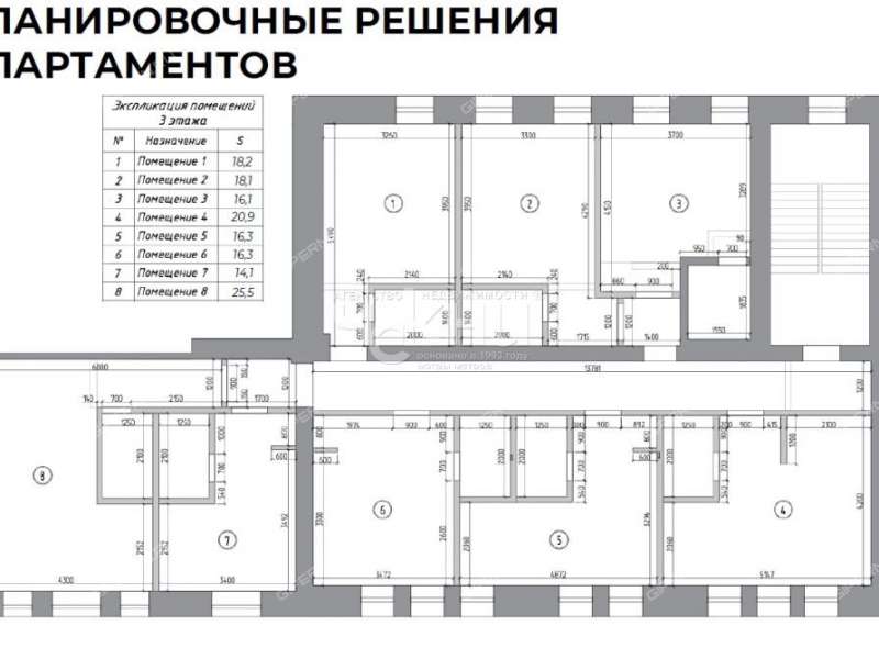 однокомнатная квартира на Рождественской улице дом 36