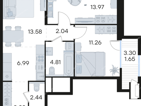 2-komnatnaya-ul-garshina-d-40-k1-1-5 фото