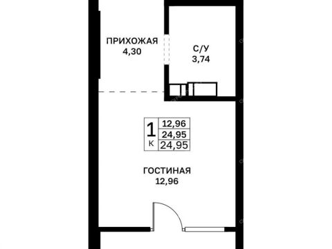 kvartira-studiya-v-granicah-ulic-strazh-revolyucii-gvardeycev-50-letiya-pobedy-evgeniya-nikonova-17 фото