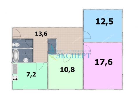 3-komnatnaya-ul-beketova-d-4 фото