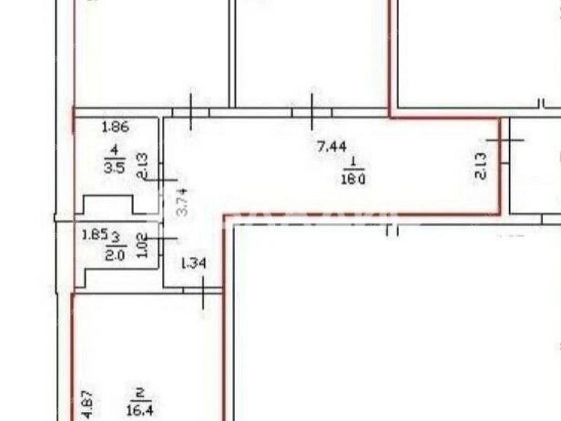 двухкомнатная квартира на Южном бульваре дом 19