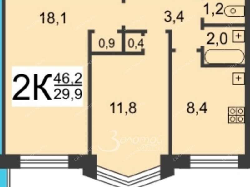 двухкомнатная квартира на улице Октябрьской Революции дом 51